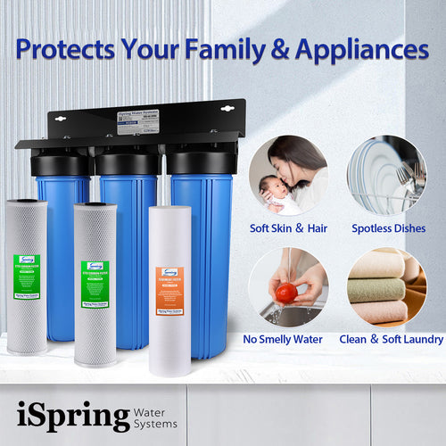iSpring No Salt Whole House Water Filter System