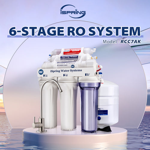 Alkaline 6-Stage Reverse Osmosis System for Drinking Water for Kitchen Sink