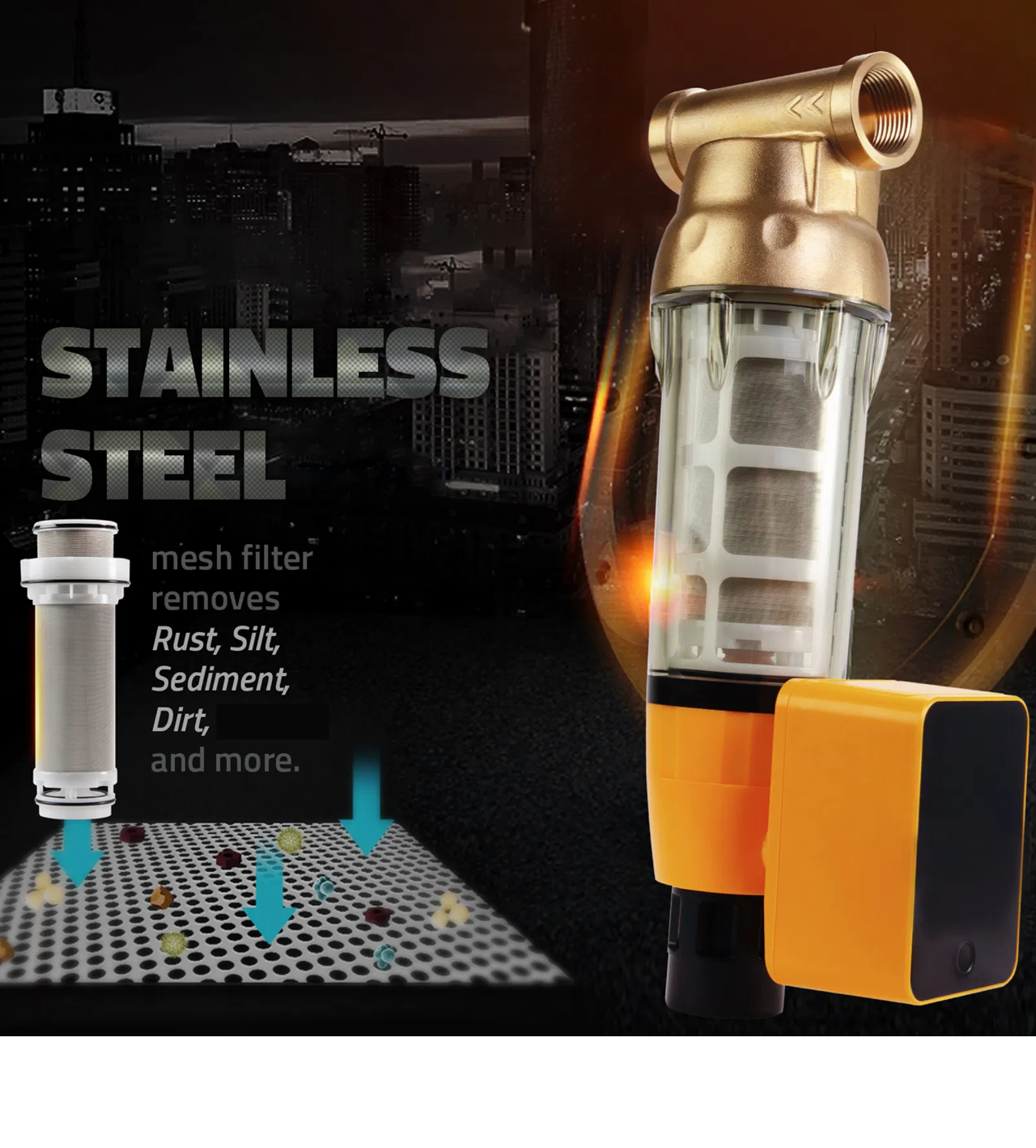 iSpring Ultimate 4-Stage Whole House Water Softener & Filtration System with Loop Installation – WSP50ARB + WDS150K + WF150K + WGB32B-PB | Lead, Scale, Chlorine & Sediment Removal